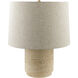 Travera 19 inch 150 watt Butter Accent Table Lamp Portable Light