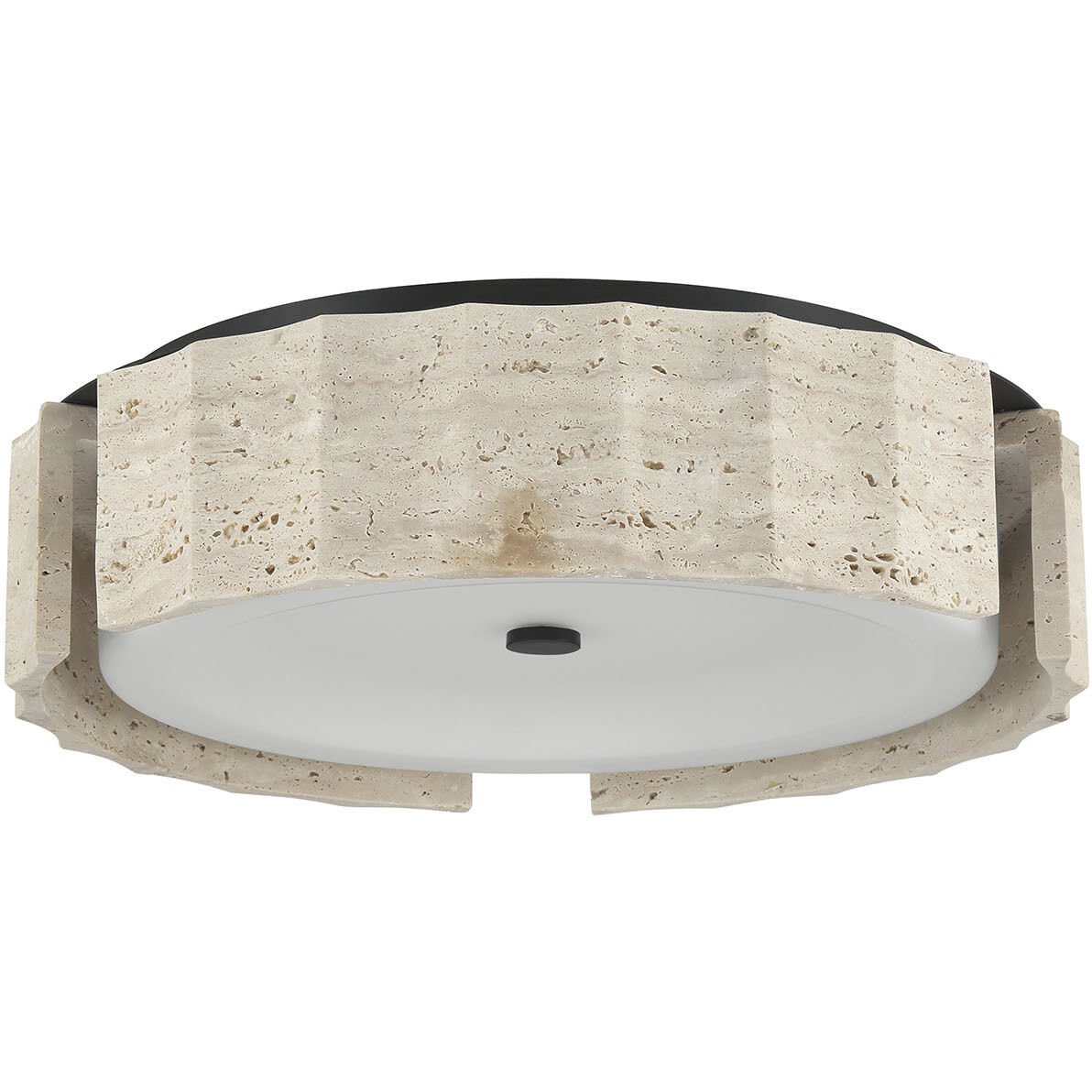 Roslington LED 17.5 inch Matte Black Flush Mount Ceiling Light