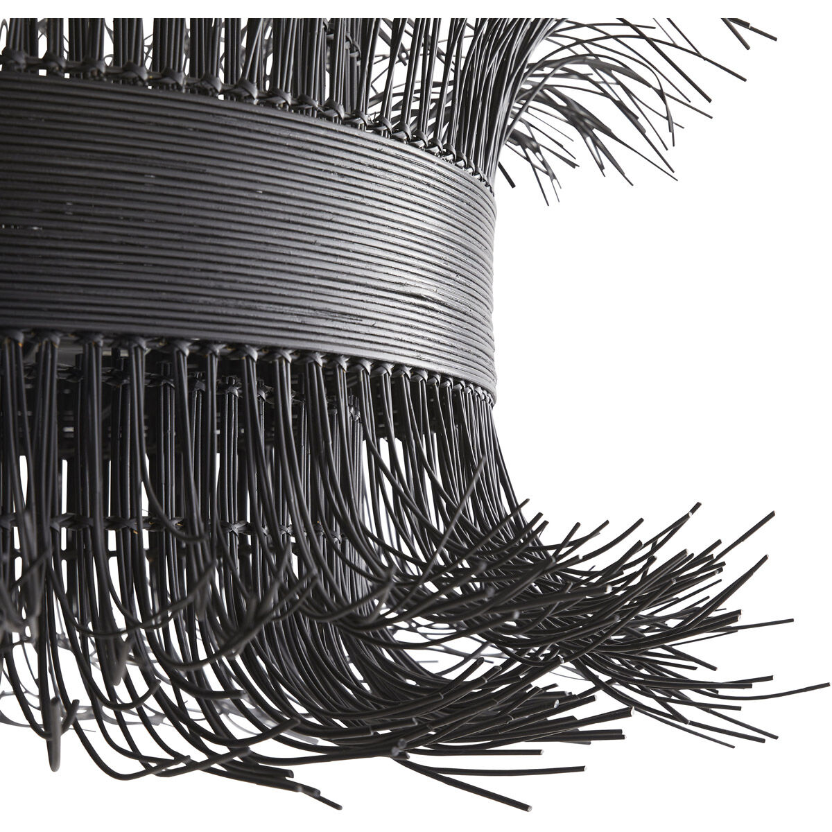 Filamento 6 Light 42 inch Black Chandelier Ceiling Light, Laura Kirar