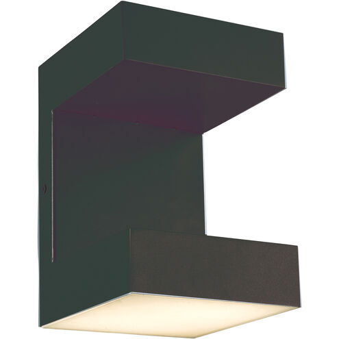 Yoga LED 6.3 inch Matte Black Wall Sconce Wall Light
