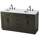 Alden 60 X 35 inch Mocha Brown Bathroom Vanity Cabinet