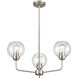Astoria 3 Light 23 inch Brushed Nickel Chandelier Ceiling Light