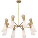 Vantrel 8 Light 36 inch Legacy Brass Chandelier Ceiling Light