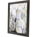 Silversong Birch White and Blue and Brown and Multi Framed Art