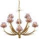 Marilee 8 Light 29.5 inch Dutch Gold Leaf Chandelier Ceiling Light, Medium