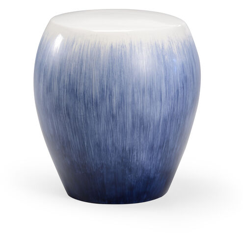 Shayla Copas 20 inch Blue/White Glaze Garden Seat