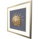 Coastal Delight / Ocean Treasure Blue and Beige and Brown Framed Art