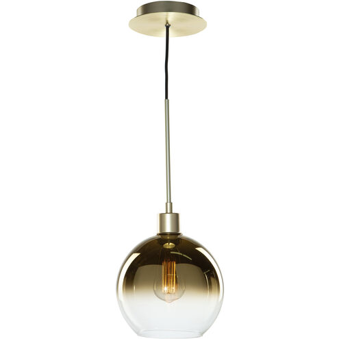 Morning Mist 1 Light 7.75 inch Gold Down Pendant Ceiling Light