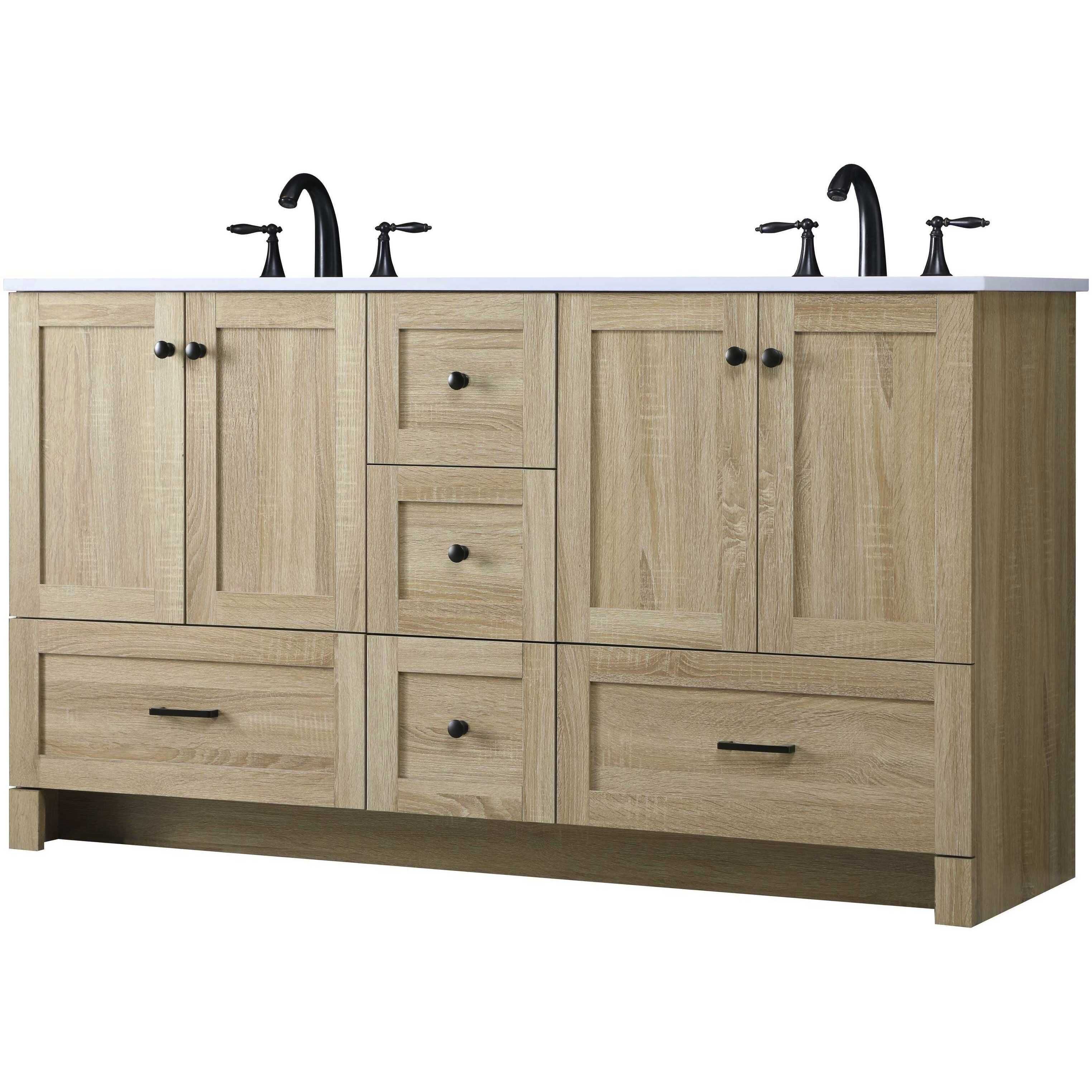 Soma 60 X 34 inch Mango Wood Bathroom Vanity Cabinet