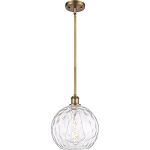 Ballston Athens Water Glass LED 10 inch Brushed Brass Mini Pendant Ceiling Light