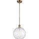 Ballston Athens Water Glass LED 10 inch Brushed Brass Mini Pendant Ceiling Light