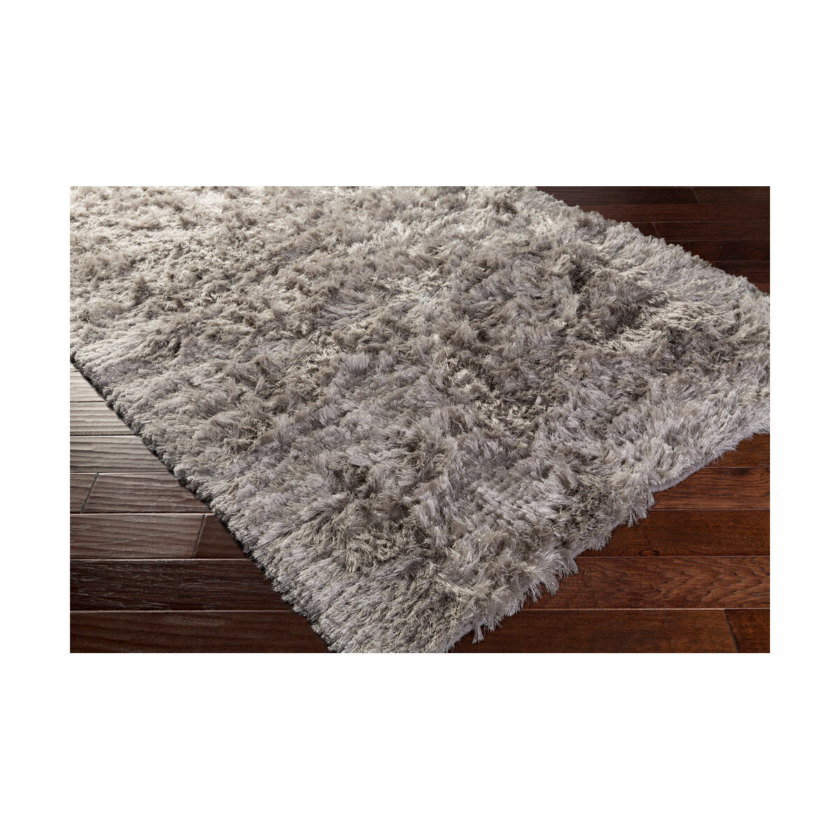 Whisper 108 X 72 inch Light Slate Handmade Rug in 6 x 9, Rectangle