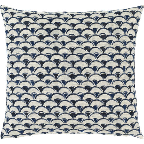 Sanya Bay 22 X 22 inch Navy Pillow Kit, Square