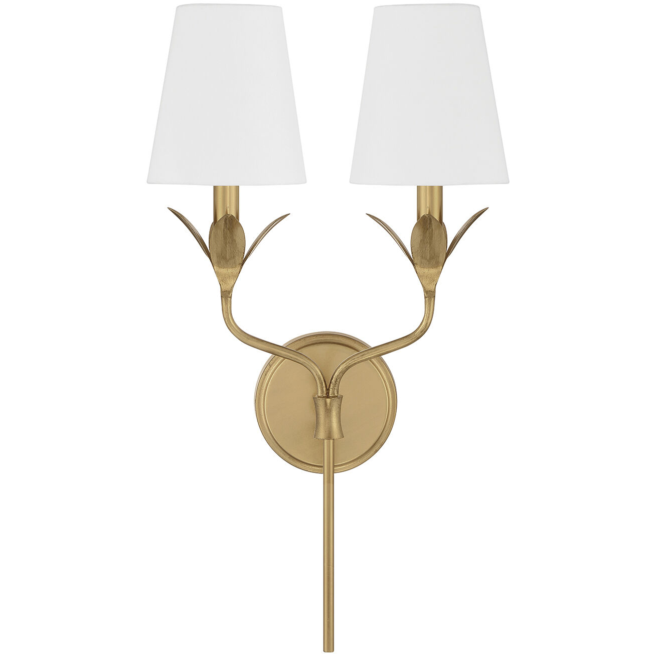 Broche Sconce Wall Light in Antique Gold