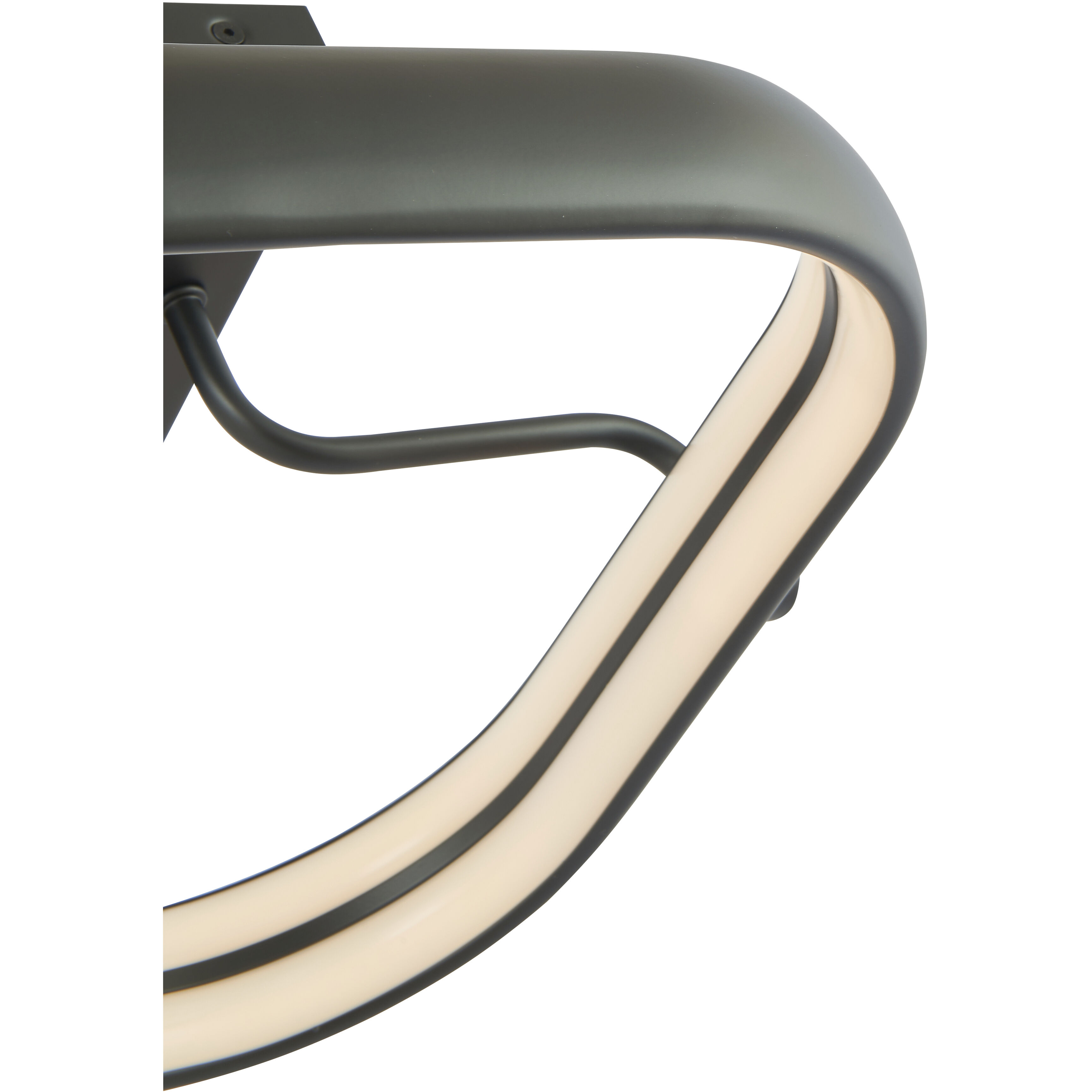 Rave LED 14 inch Matte Black Flush Mount Ceiling Light