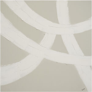 Abreo White/Beige Canvas Art