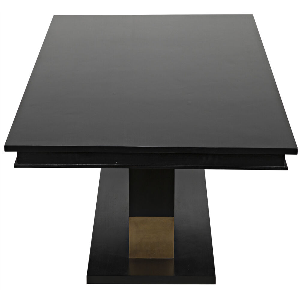Ravenko 90 X 44.5 inch Hand Rubbed Black Dining Table