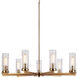 Weaver 9 Light 36 inch Aged Gold Brass Pendant Ceiling Light