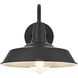 Franco 1 Light 9 inch Black Outdoor Wall Sconce
