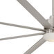 Slipstream 65 inch Brushed Nickel Wet with Silver Blades Outdoor Ceiling Fan