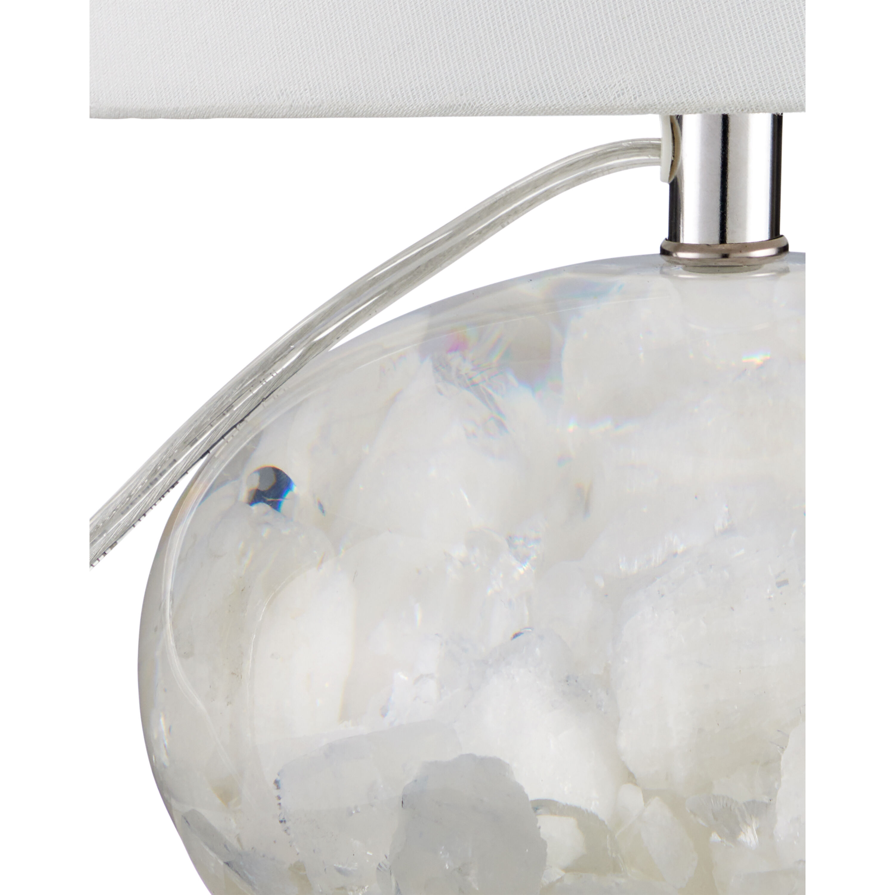 Odette 13 inch 60 watt Clear Table Lamp Portable Light