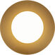 Elixir LED 6 inch Brushed Gold Flush Mount Ceiling Light