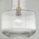 Nyla 1 Light 11 inch Aged Brass Pendant Ceiling Light