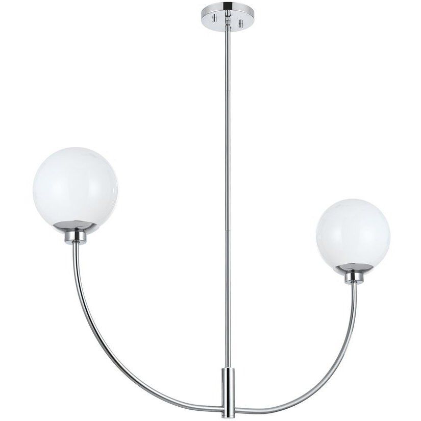 Nyomi 2 Light 36 inch Chrome Chandelier Ceiling Light