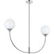 Nyomi 2 Light 36 inch Chrome Chandelier Ceiling Light
