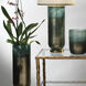 Vapor 20 X 8.5 inch Vase in Metallic Aqua