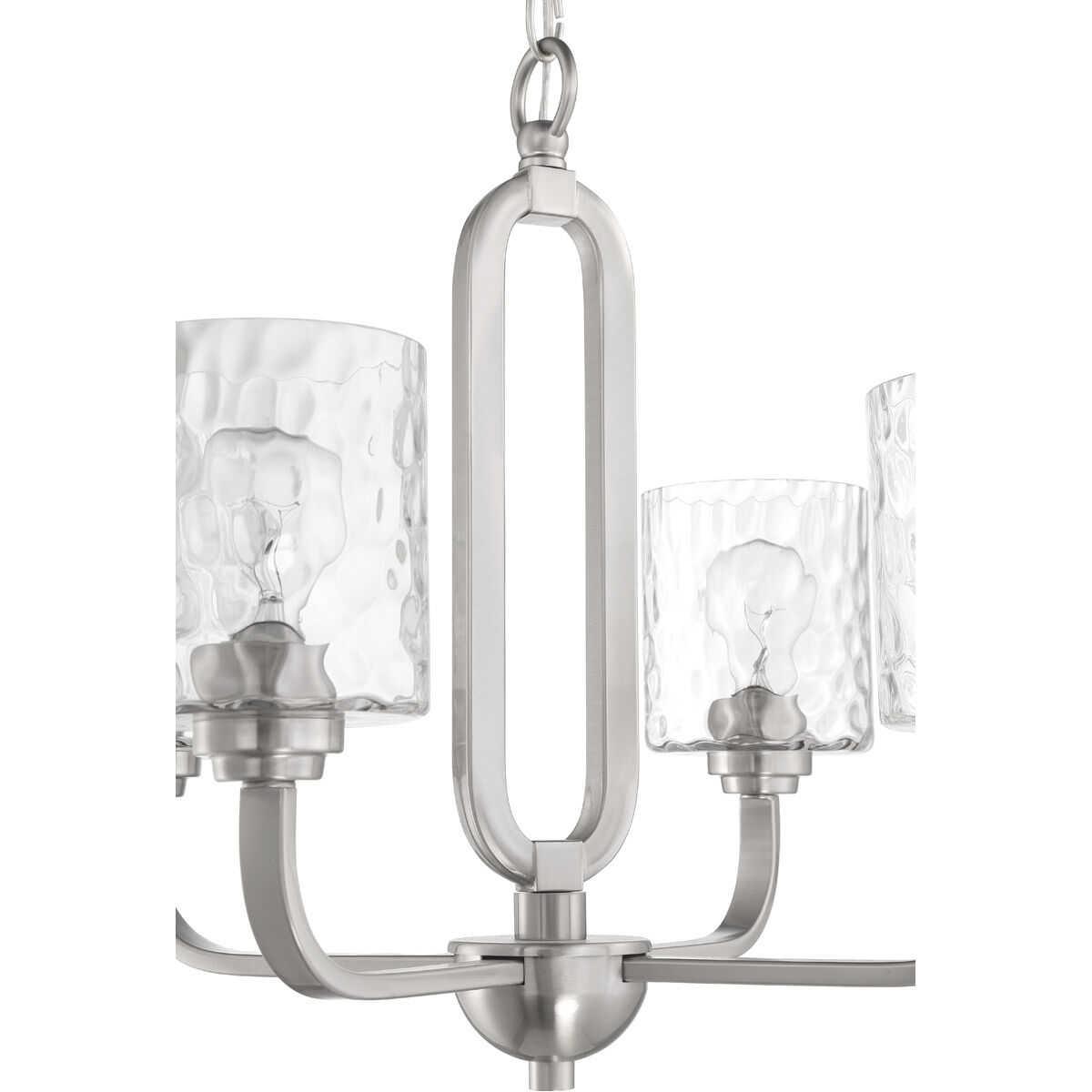 Collins 4 Light 24 inch Brushed Polished Nickel Chandelier Ceiling Light
