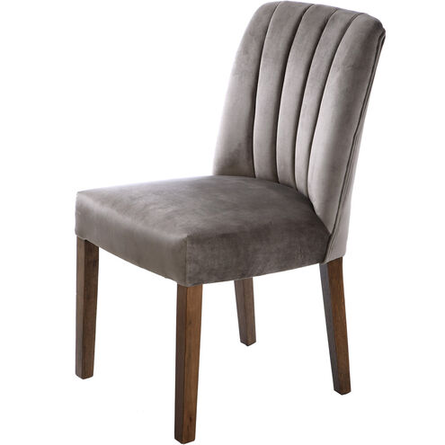 Capp Dove Gray, Espresso Brown Chair