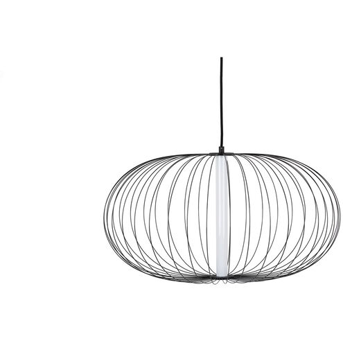 Delano LED 28 inch Black Hanging Chandelier Ceiling Light