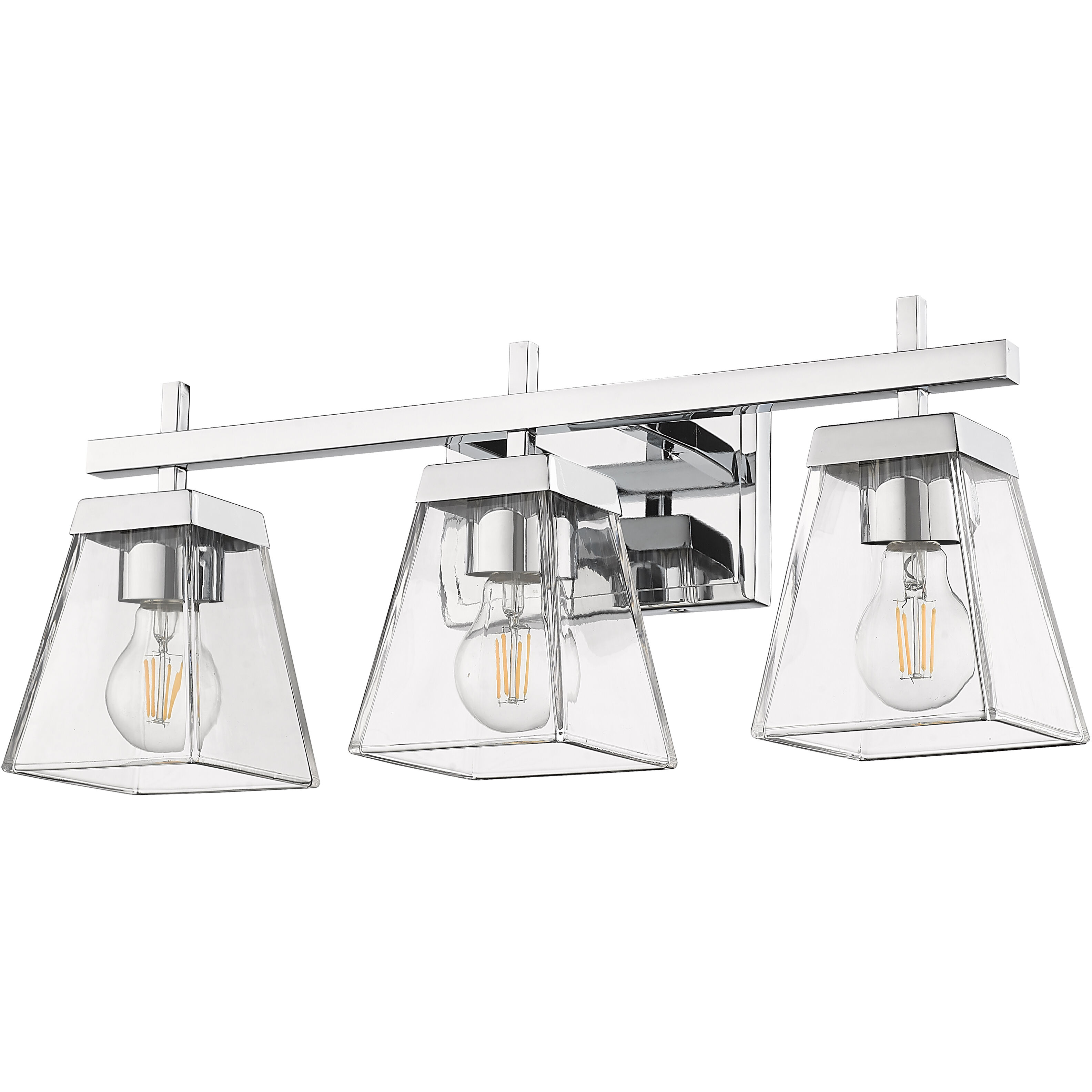 Lauren 3 Light 22 inch Chrome Vanity Wall Light