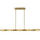 Selene 48 inch Brushed Gold Linear Pendant Ceiling Light