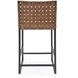 Irving 36 inch Buffalo Brown/Black Counter Stool