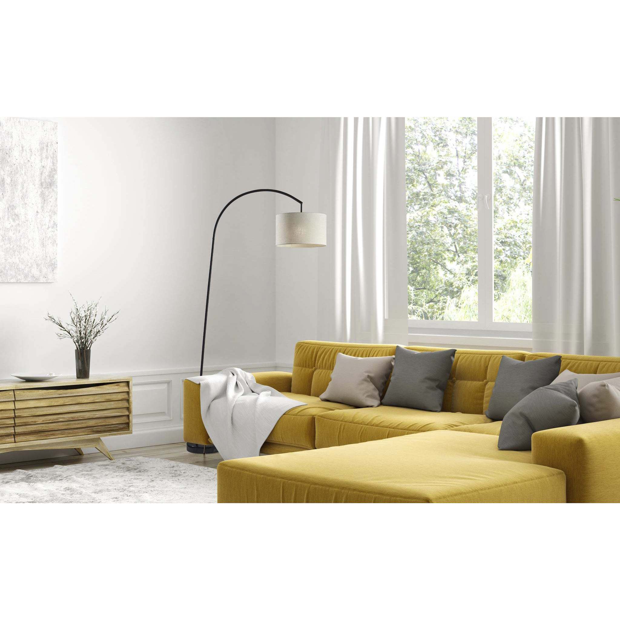 Chrystie 83.5 inch 100.00 watt Black Arc Floor Lamp Portable Light