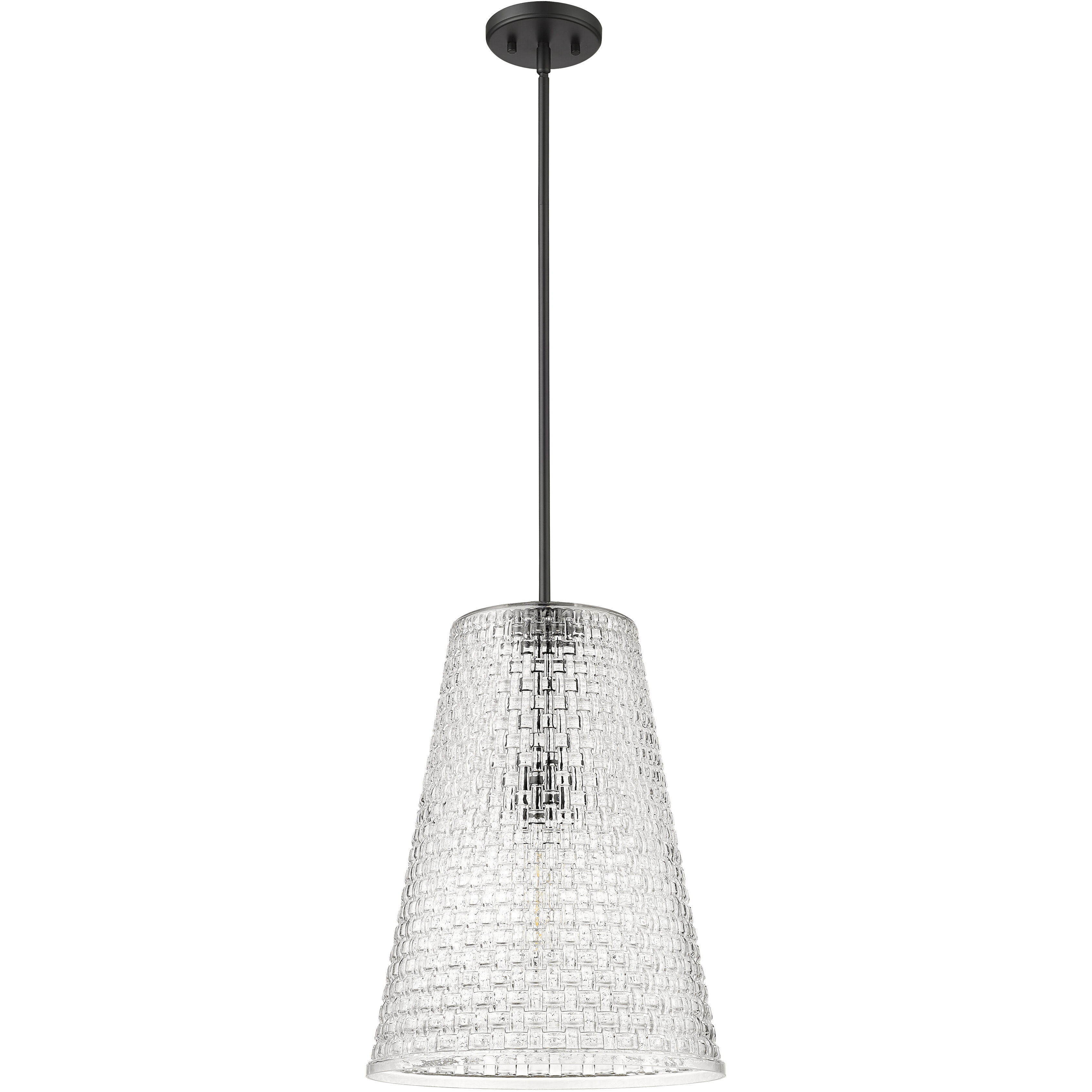 Saben 1 Light 14 inch Matte Black Pendant Ceiling Light