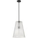 Saben 1 Light 14 inch Matte Black Pendant Ceiling Light