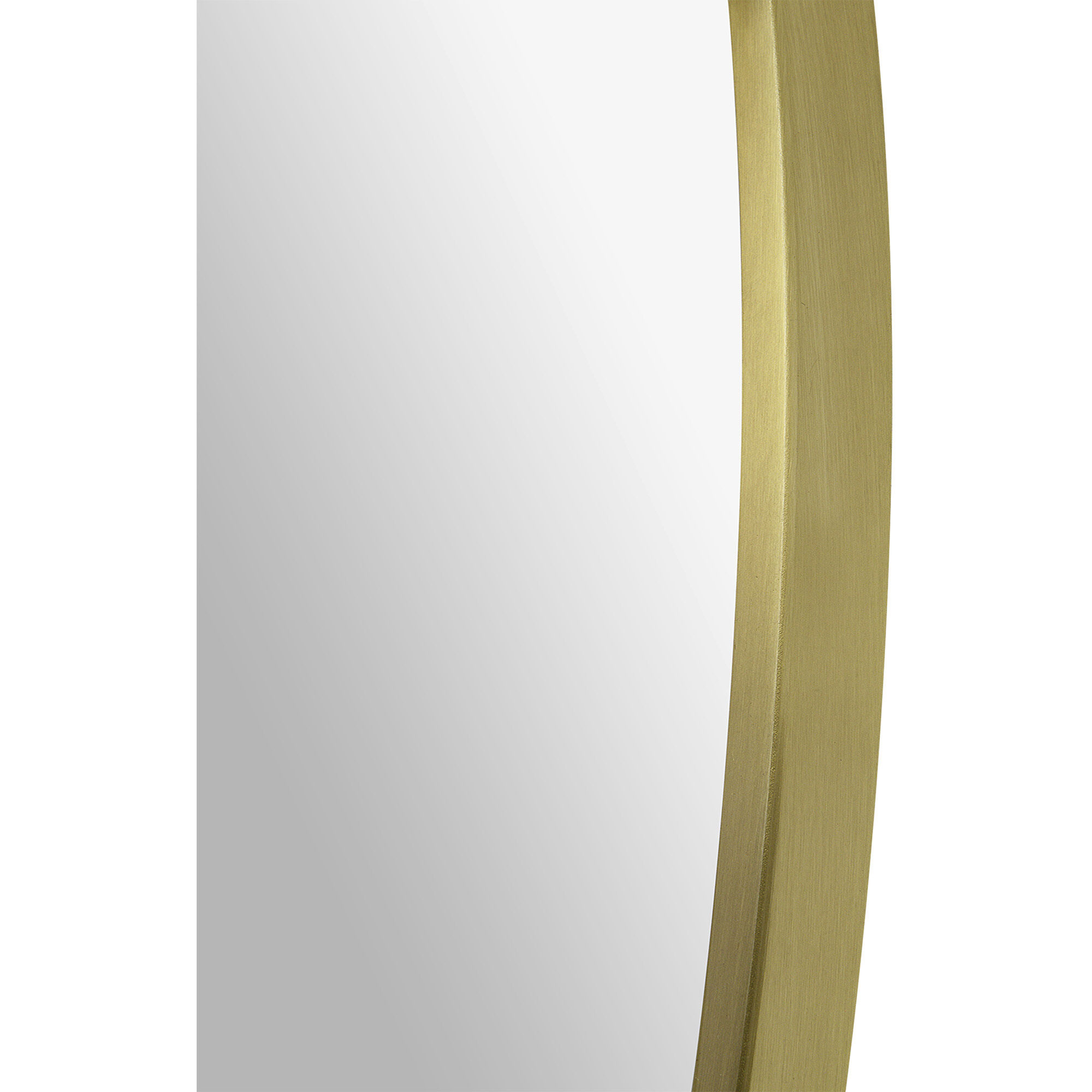 Grady 40 X 40 inch Clear and Satin Brass Wall Mirror