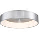 Corso LED 23.44 inch Brushed Aluminum Flush Mount Ceiling Light, dweLED