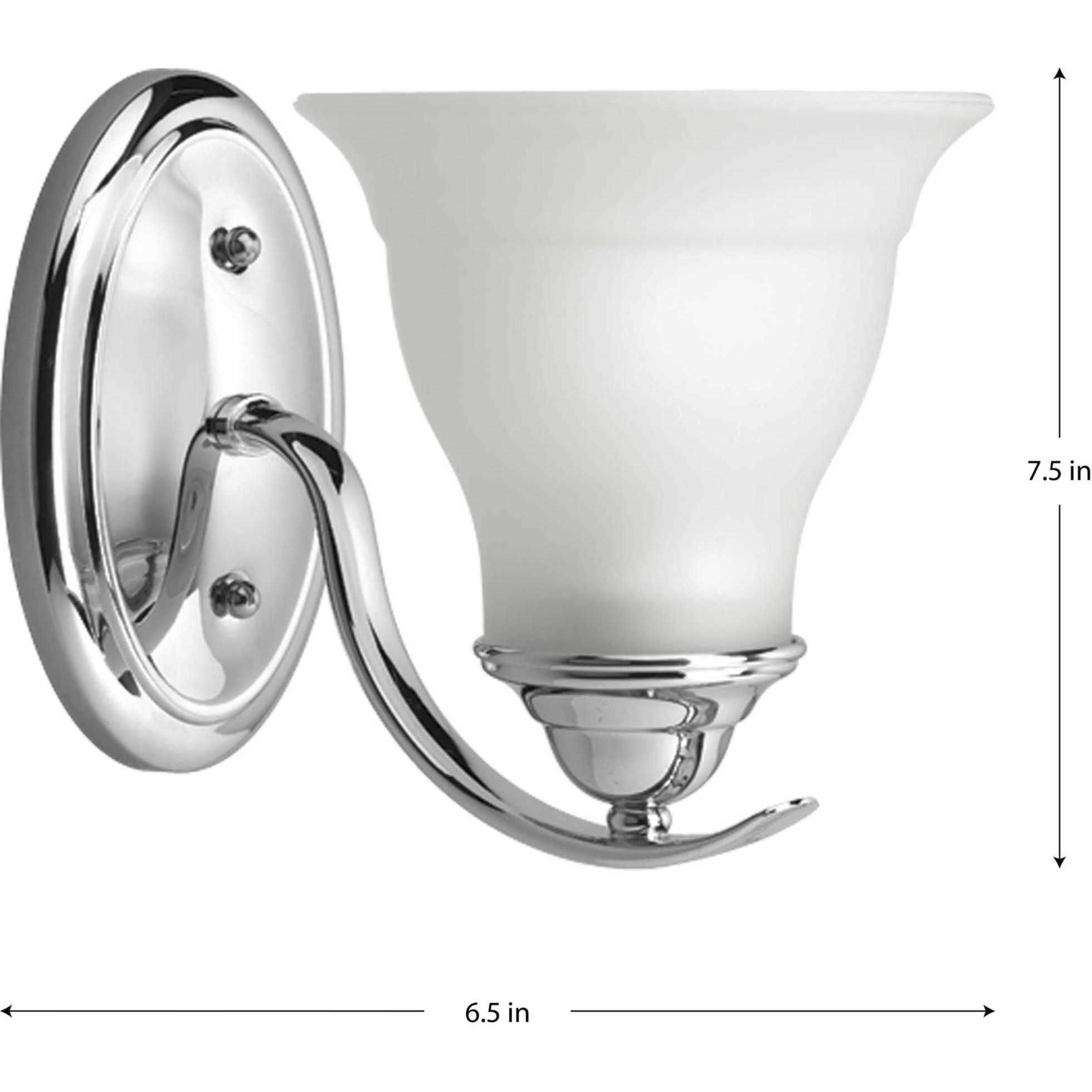 Trinity 1 Light 6.5 inch Polished Chrome Bath Vanity Wall Light