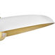 Sadie 1 Light 18 inch Lacquered Brass with Chalk White Pendant Ceiling Light