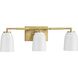 Spenser 3 Light 23.37 inch Brushed Gold Vanity Light Wall Light