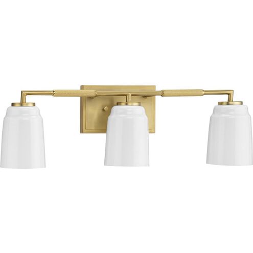 Spenser 3 Light 23.37 inch Brushed Gold Vanity Light Wall Light