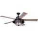 Charleston 56 inch New Bronze with Driftwood-Dark Maple Blades Indoor/Outdoor Ceiling Fan