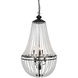Dawson 6 Light 20 inch Matte Black with Frosted Chandelier Ceiling Light