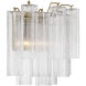 Addis Bath Wall Light in Tronchi Glass Clear