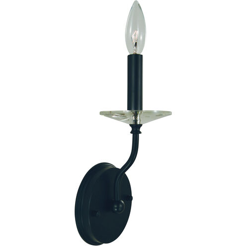 Ashley 1 Light 5 inch Matte Black Wall Sconce Wall Light