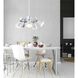 Oscar 5 Light 34 inch White with Antique Brass 5-Head Pendant Ceiling Light